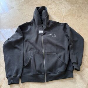 Era 8 zip front hoodie Fossil s/m